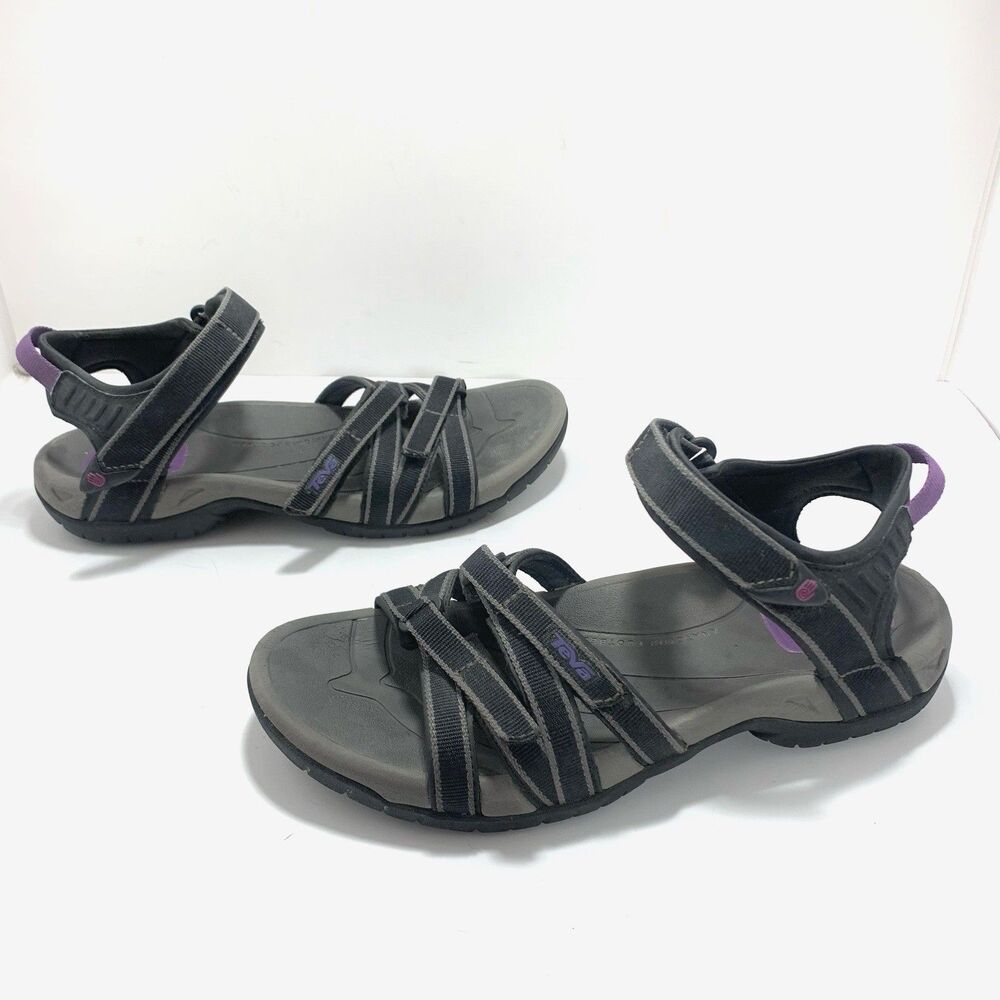 Teva Tirra Sport Hiking Water Sandals Women's Size 8 Classic Black Gray